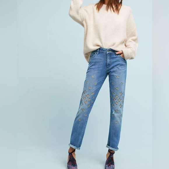 Anthropologie Denim - Anthropologie Pilcro and the Letterpress High-Rise Slim Boyfriend Jeans, size 27
